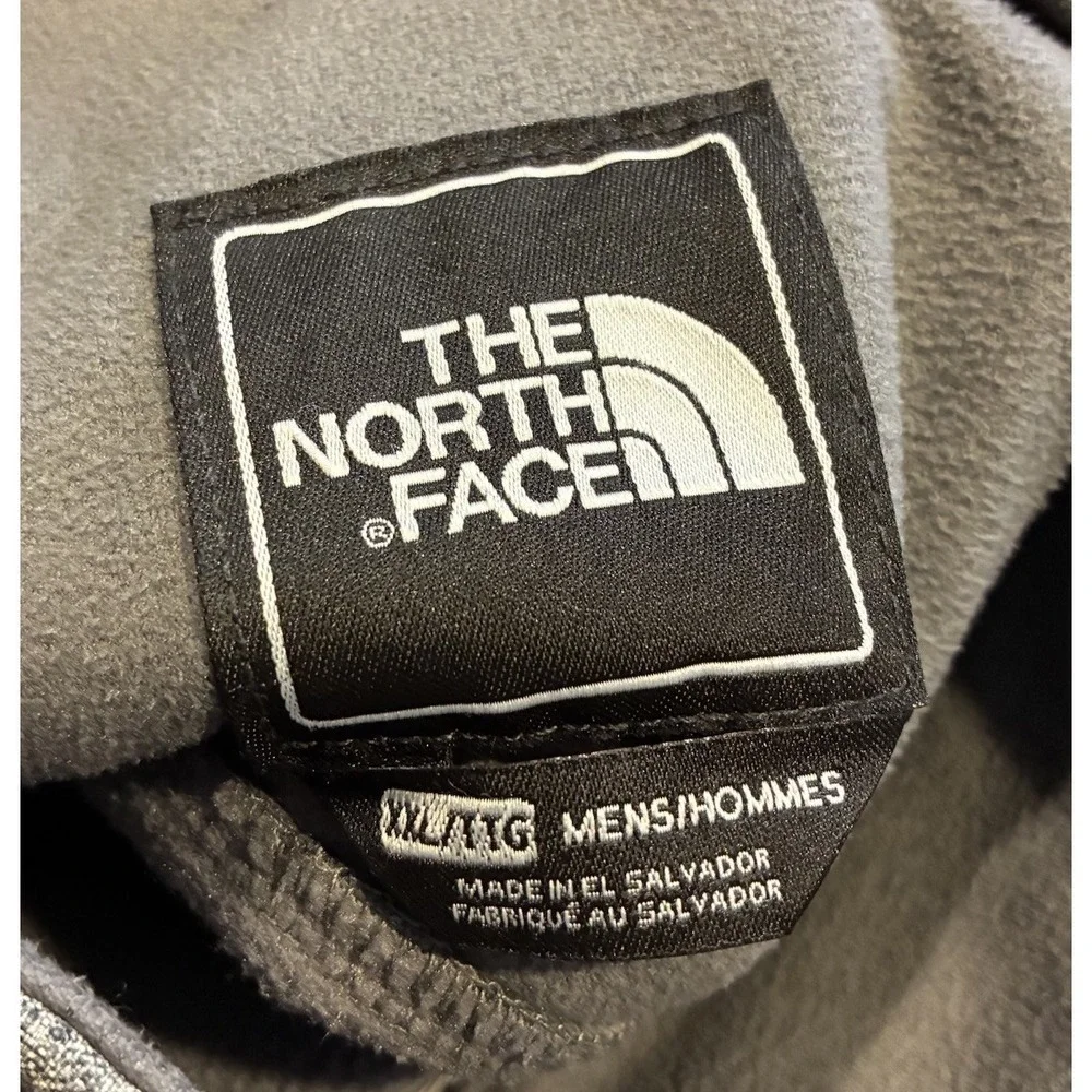 The North Face Jacket Mens XL Gray Apex Bionic Windwall Fleece Lined Coat Zip Up